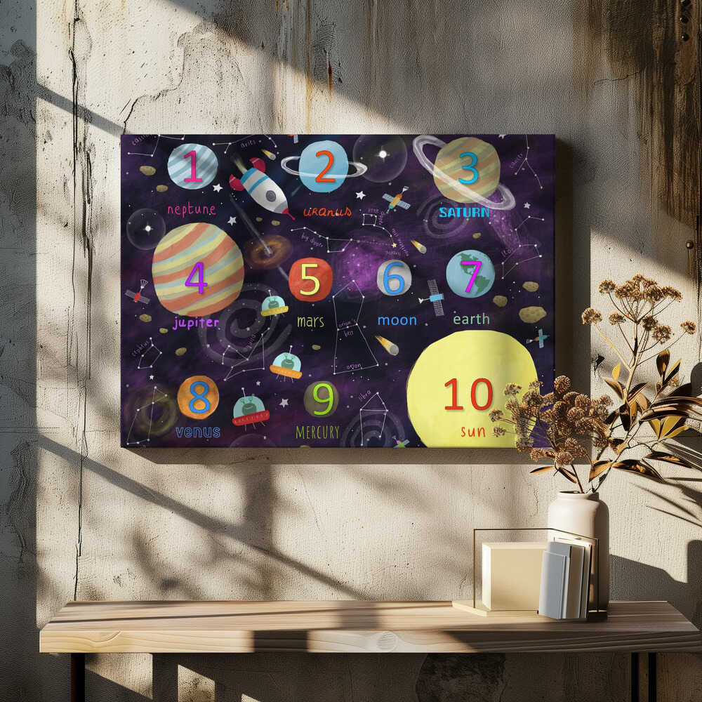 Learn to Count with Carla Daly's Space Counting Art