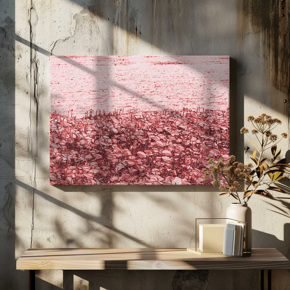 Red Shoreline Blossoms