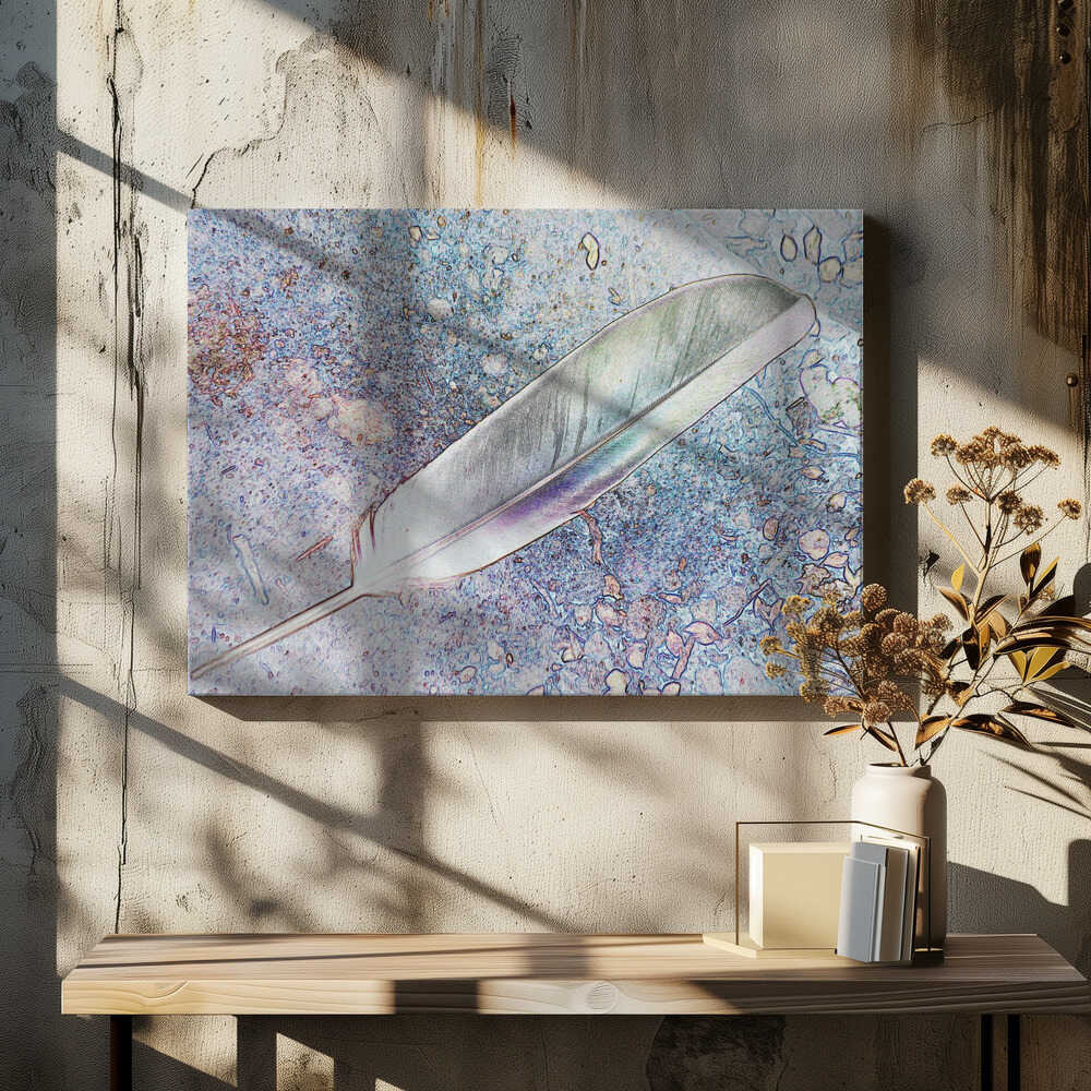 Feather on Canvas