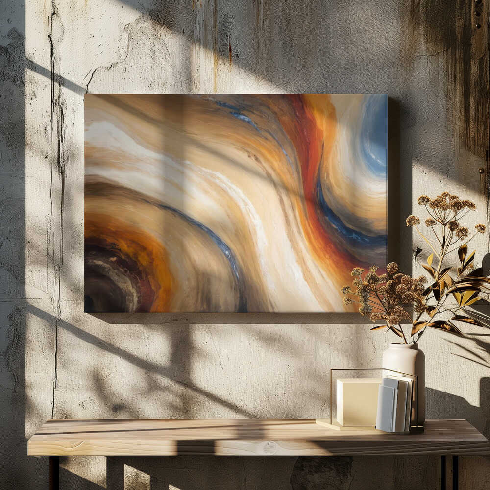 Warm Color Palette And Organic Flow