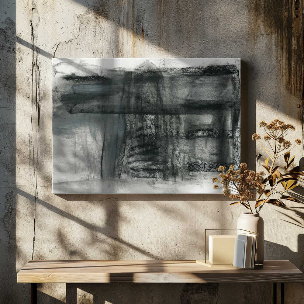 Abstract Charcoal Monochrome 1