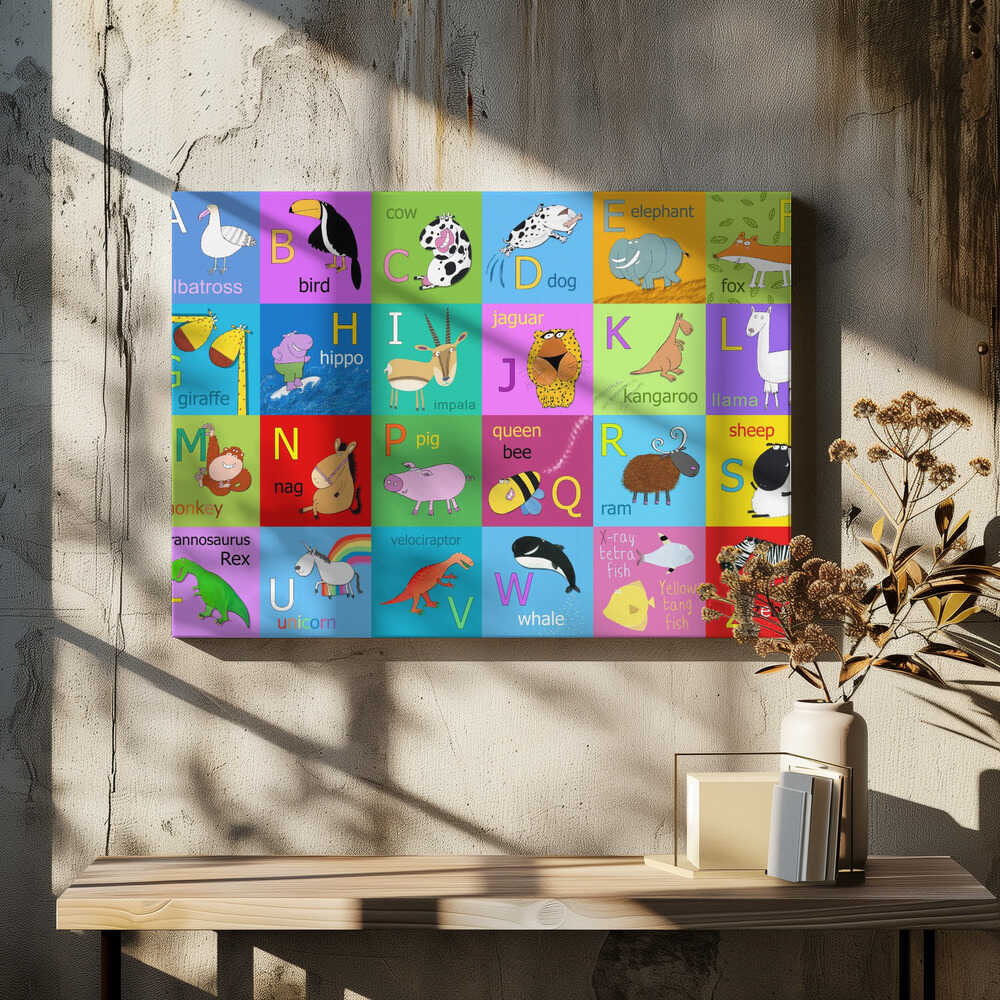 Alphabet Animal Squares by Carla Daly