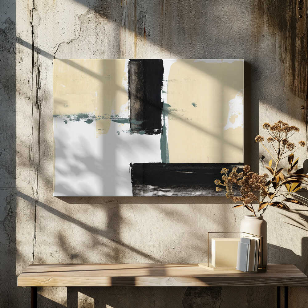 Neutral & Black Art Print No 1