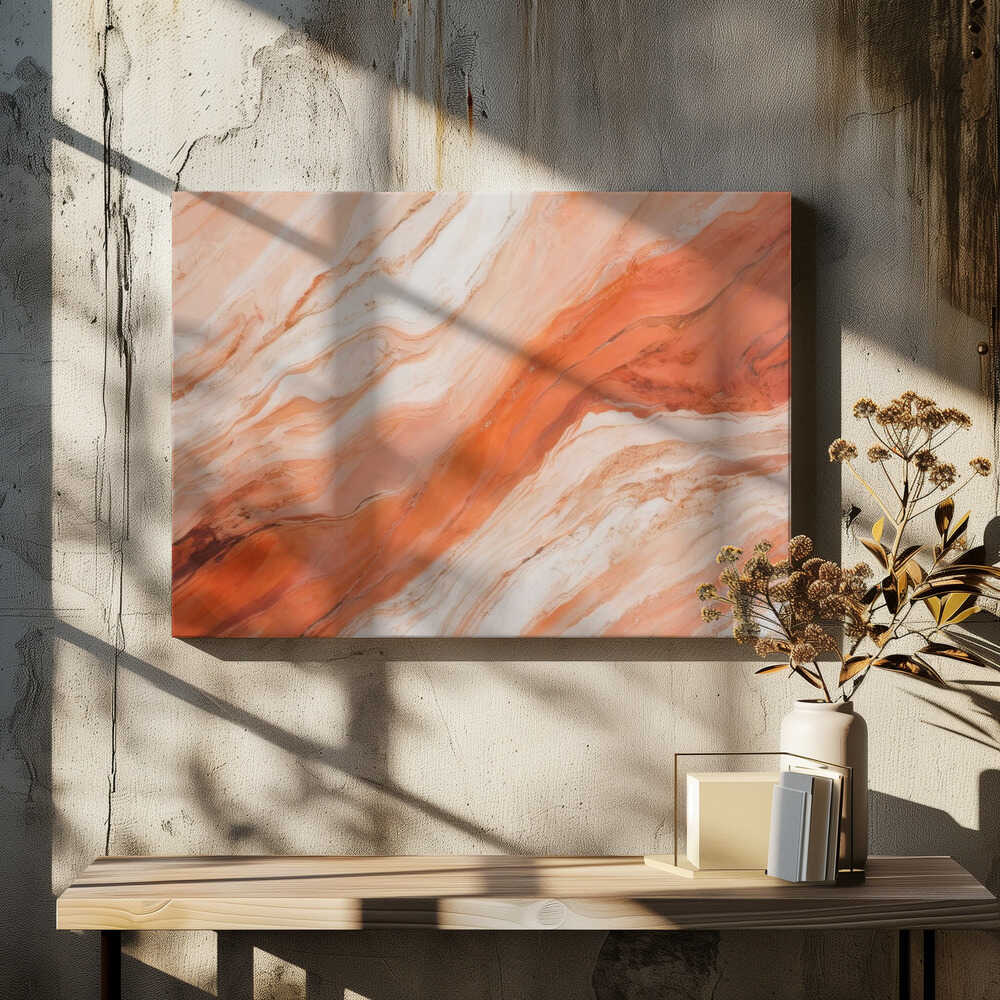 Flowing Orange And Beige Tones