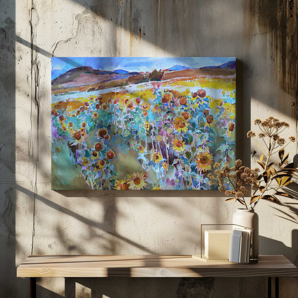 Sunflowers in the mountain