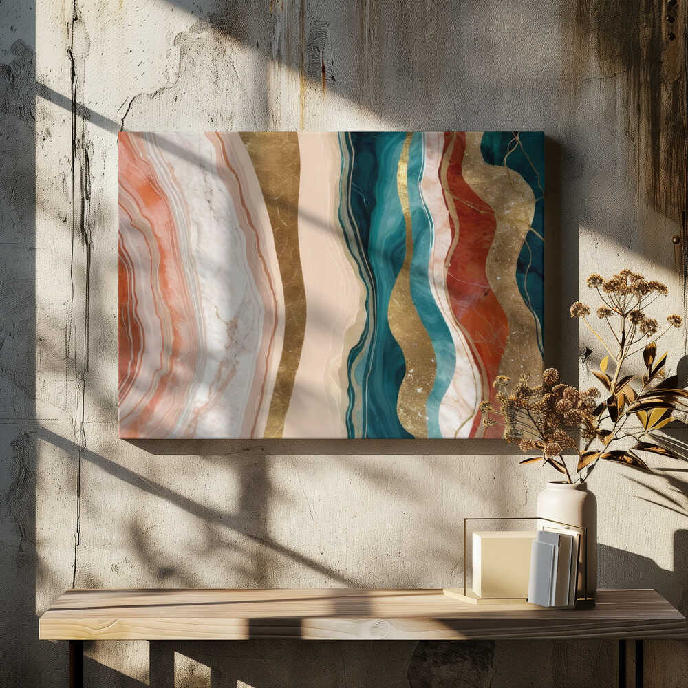 Marble Patterns With Vibrant Earth Tones