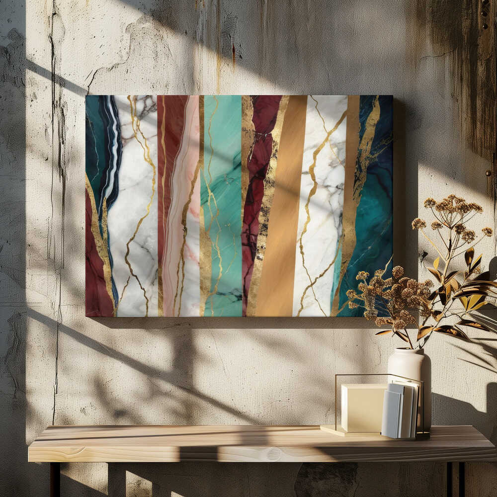 Marble Textures With Rich Gold Veins