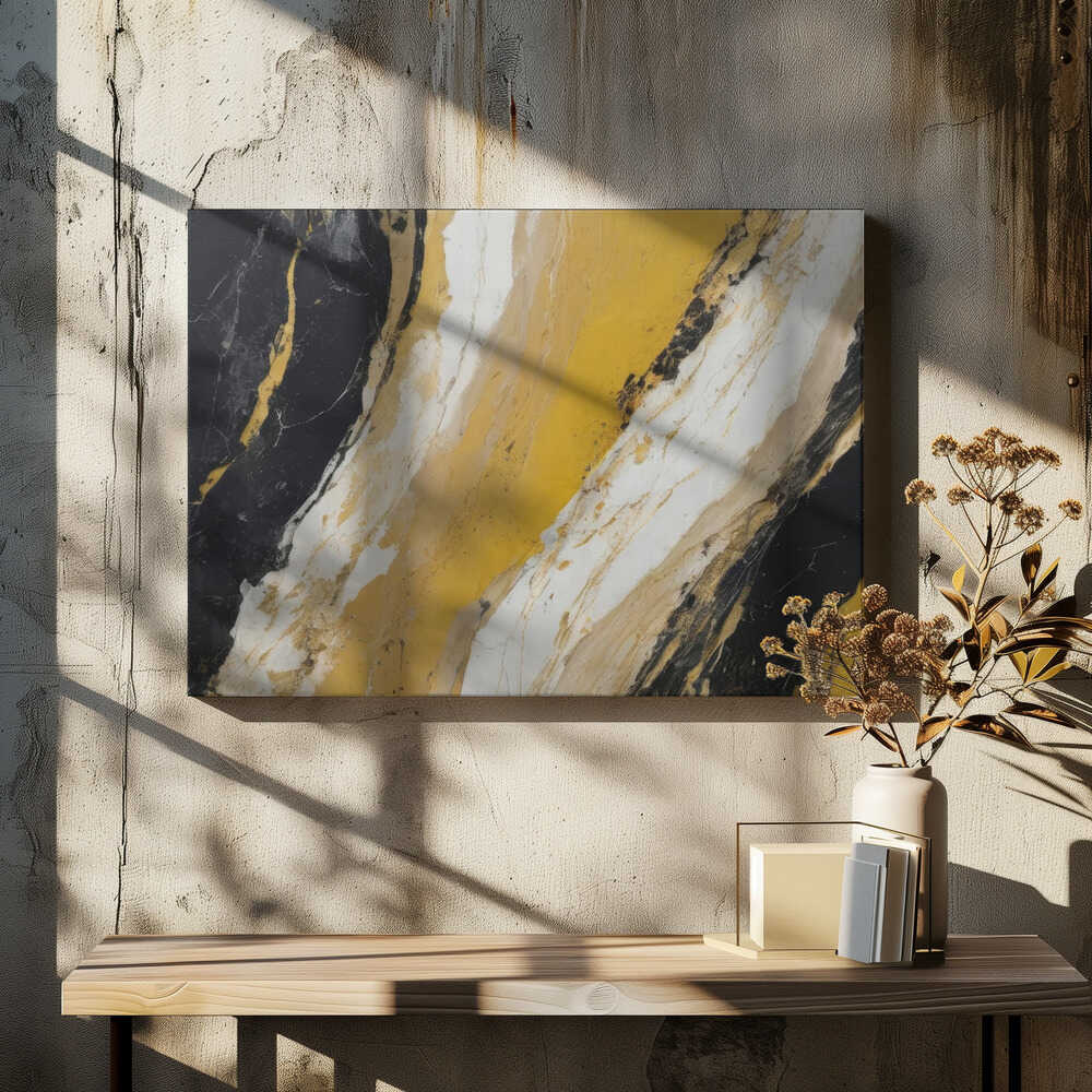 Gold and Black Marble