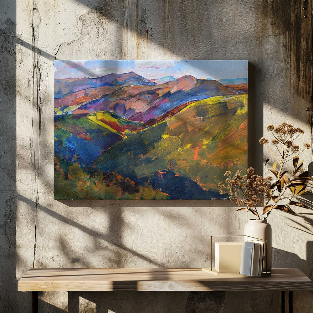 Sunset in the mountains