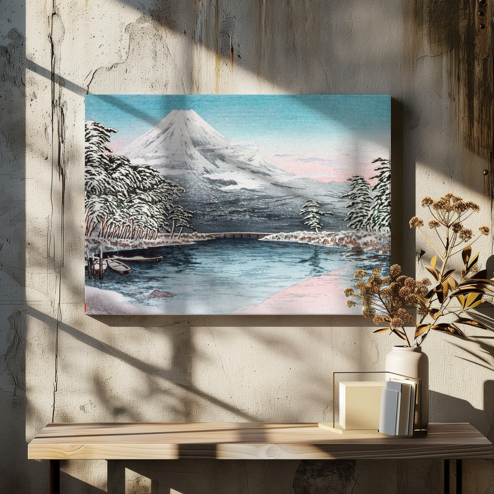 Mt. Fuji From Tagonoura, Snow Scene (1932)