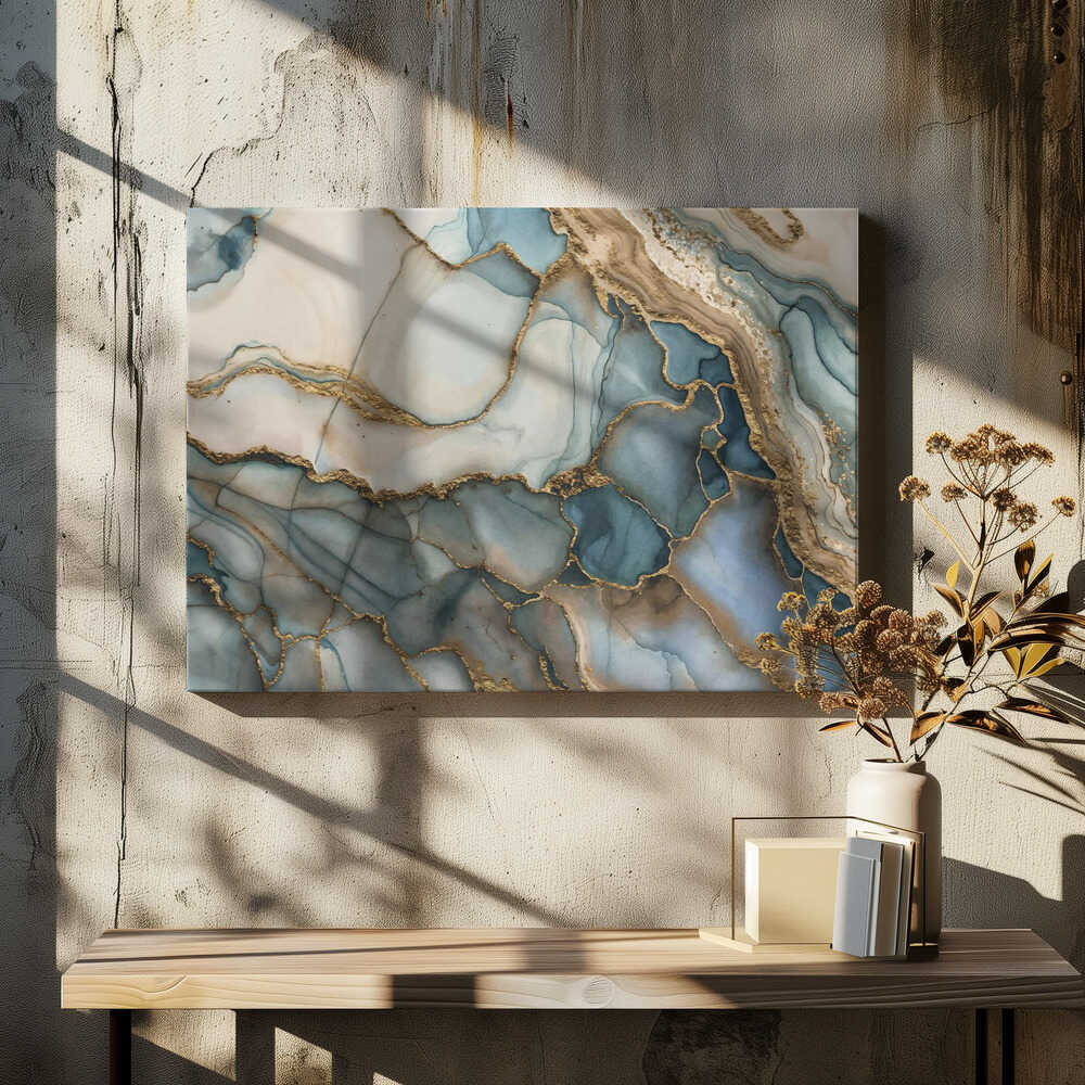 Turquoise Marble Glam