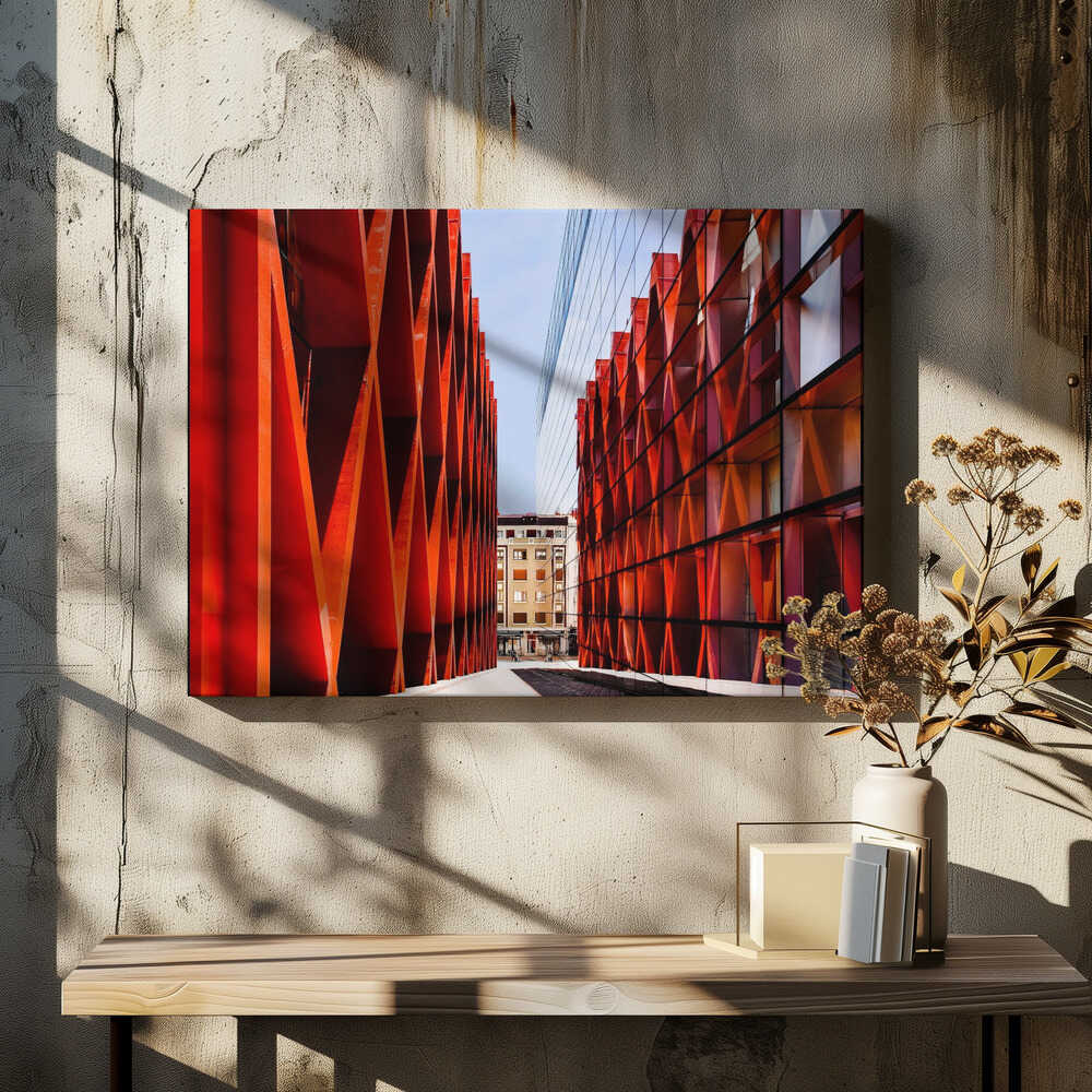 Reflection in glass - Burgos, Spain