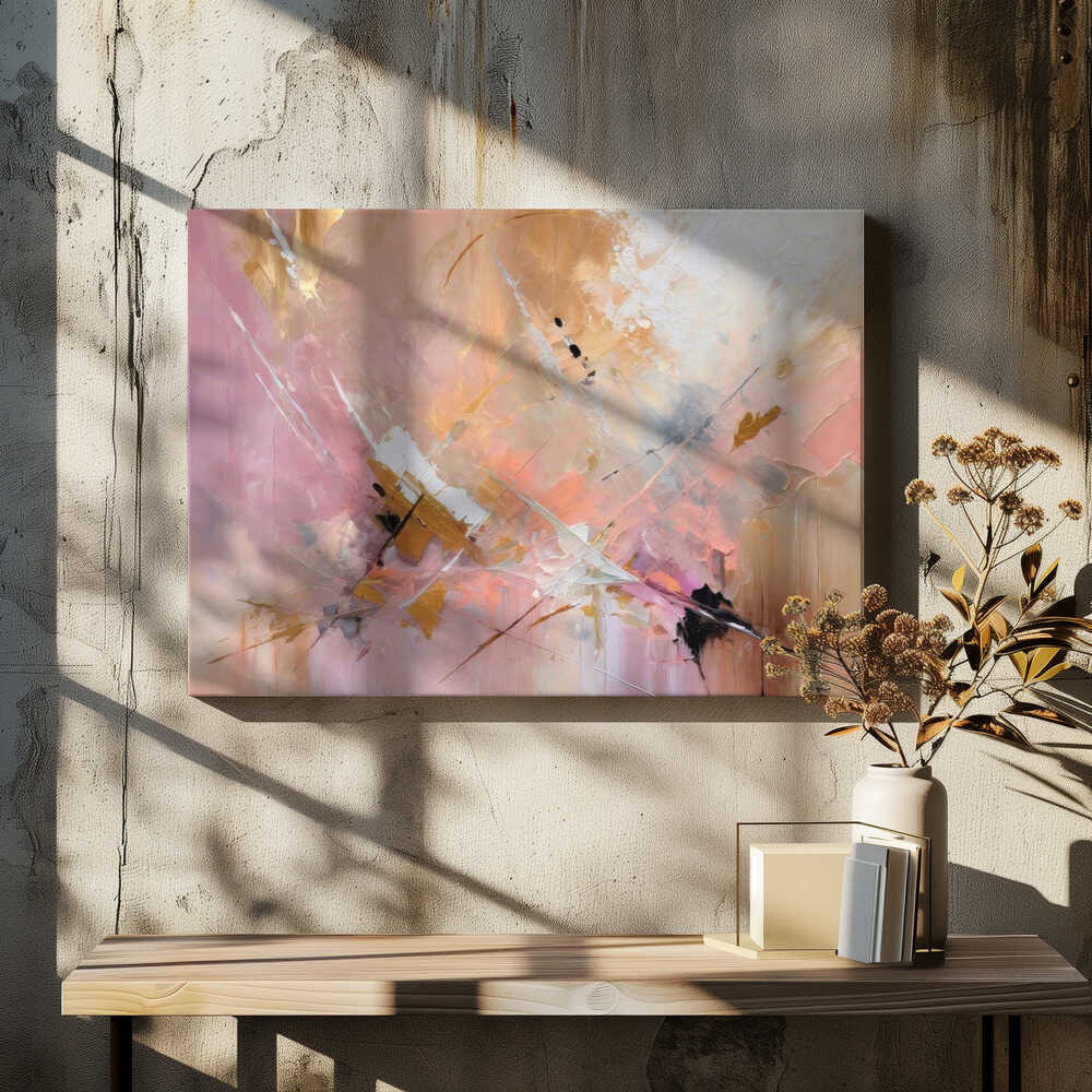 Expressionist Pink Abstract