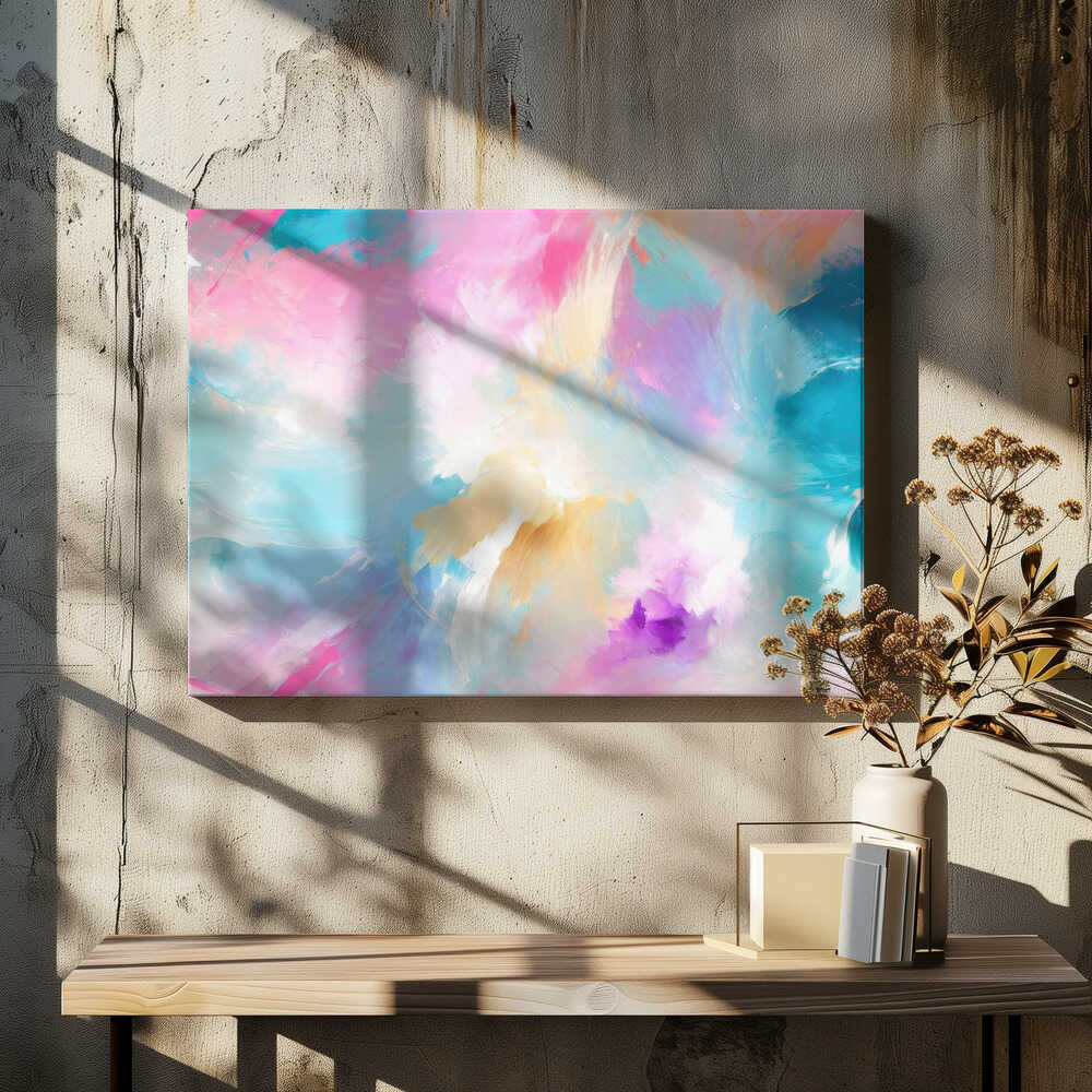 Swirling Mix of Pastel Colors