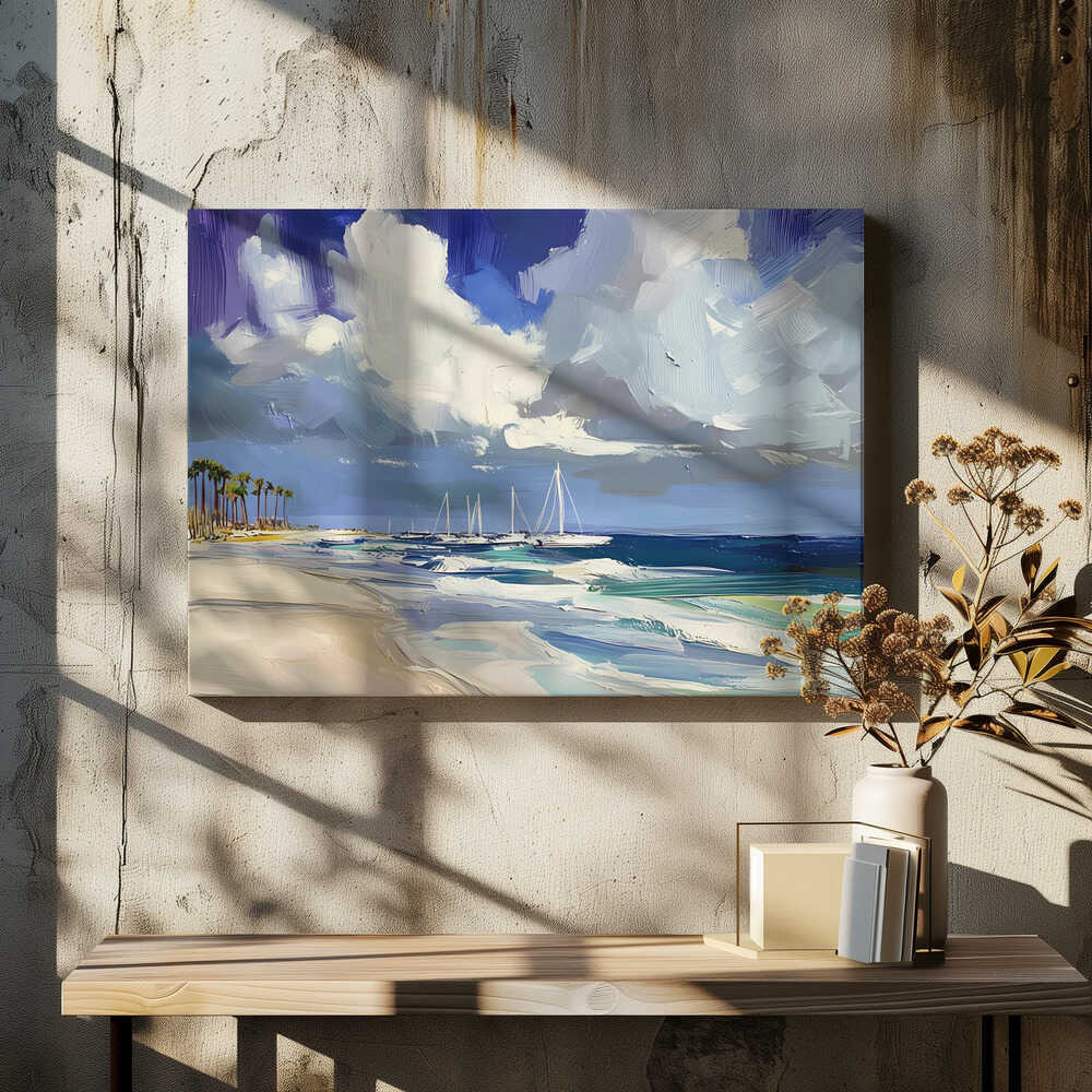 Sailboats On the Beach