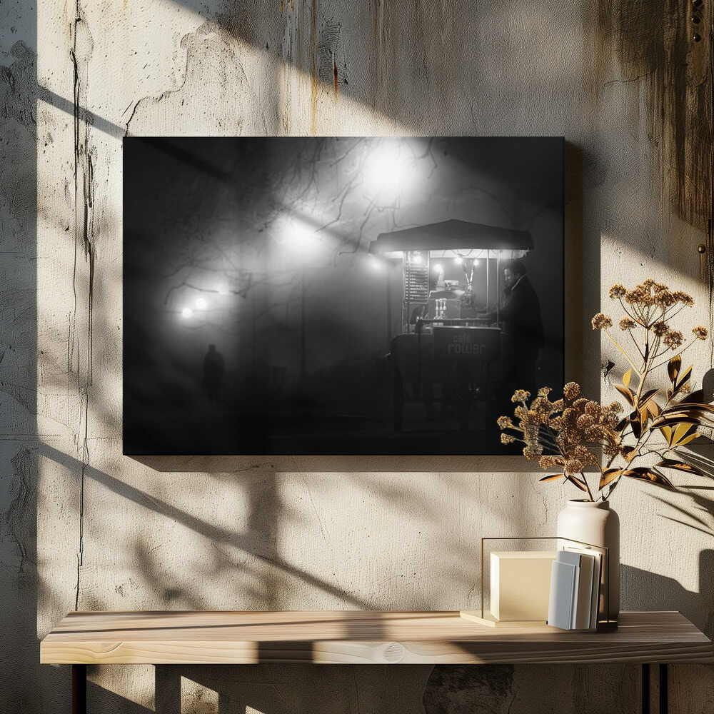 Coffee in a noir atmosphere