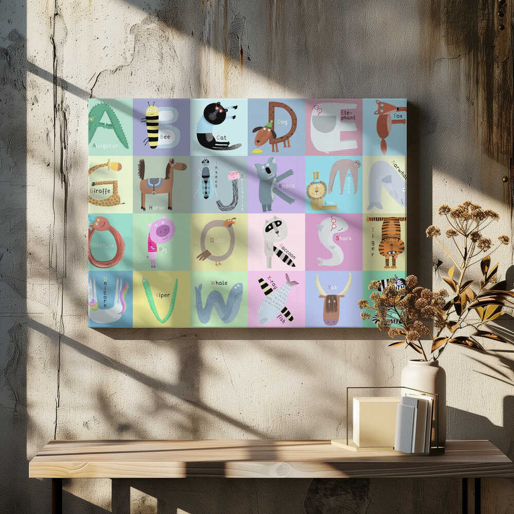 Alphabet Animal Letters with Names by Carla Daly