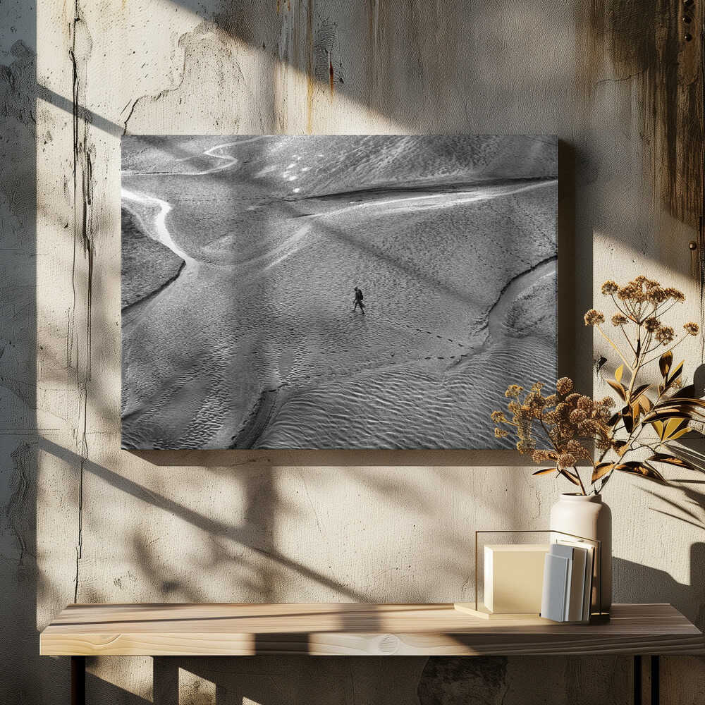 Walking on River Bed