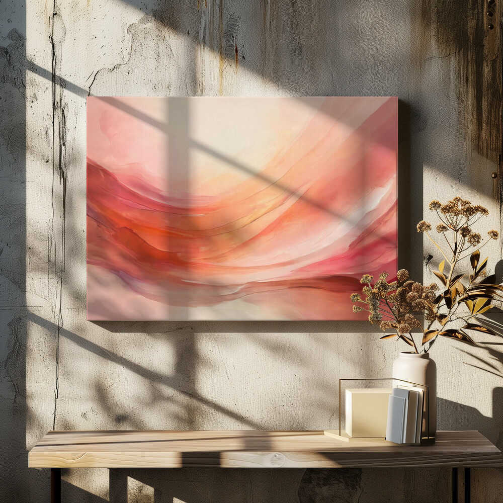 Waves of Peach and Pink