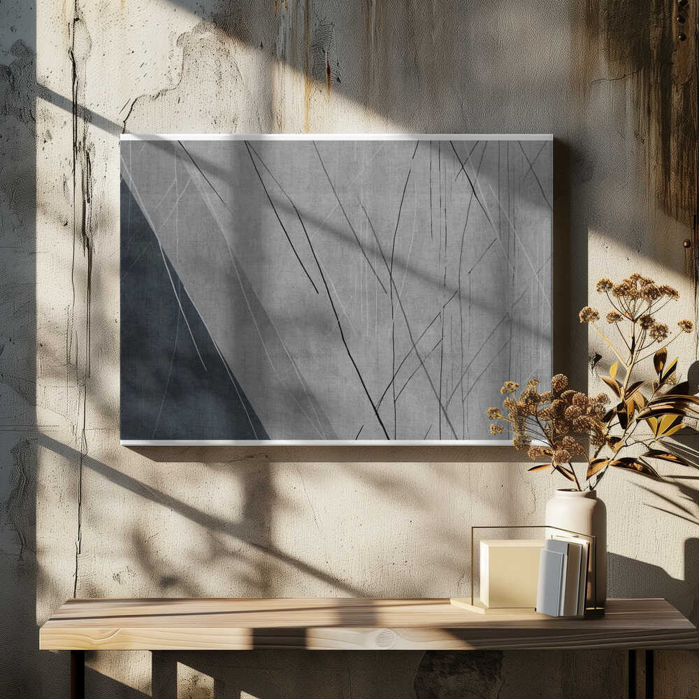 Abstract Lines on Grey