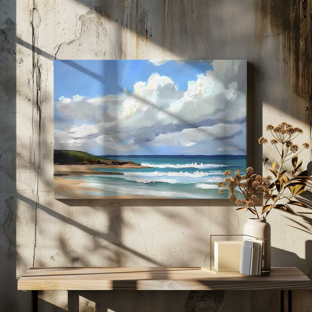 Cloudy Day At the Beach