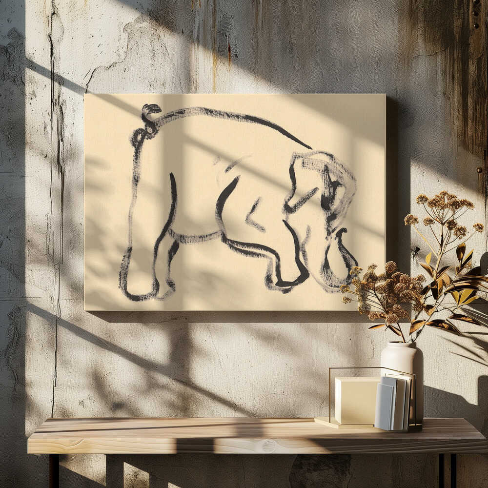 Gentle Elephant Strokes