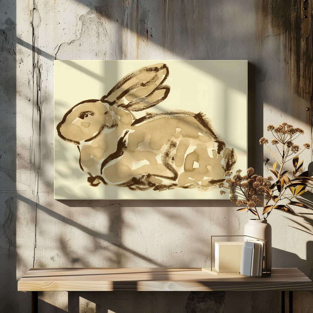 Sepia Rabbit Rest