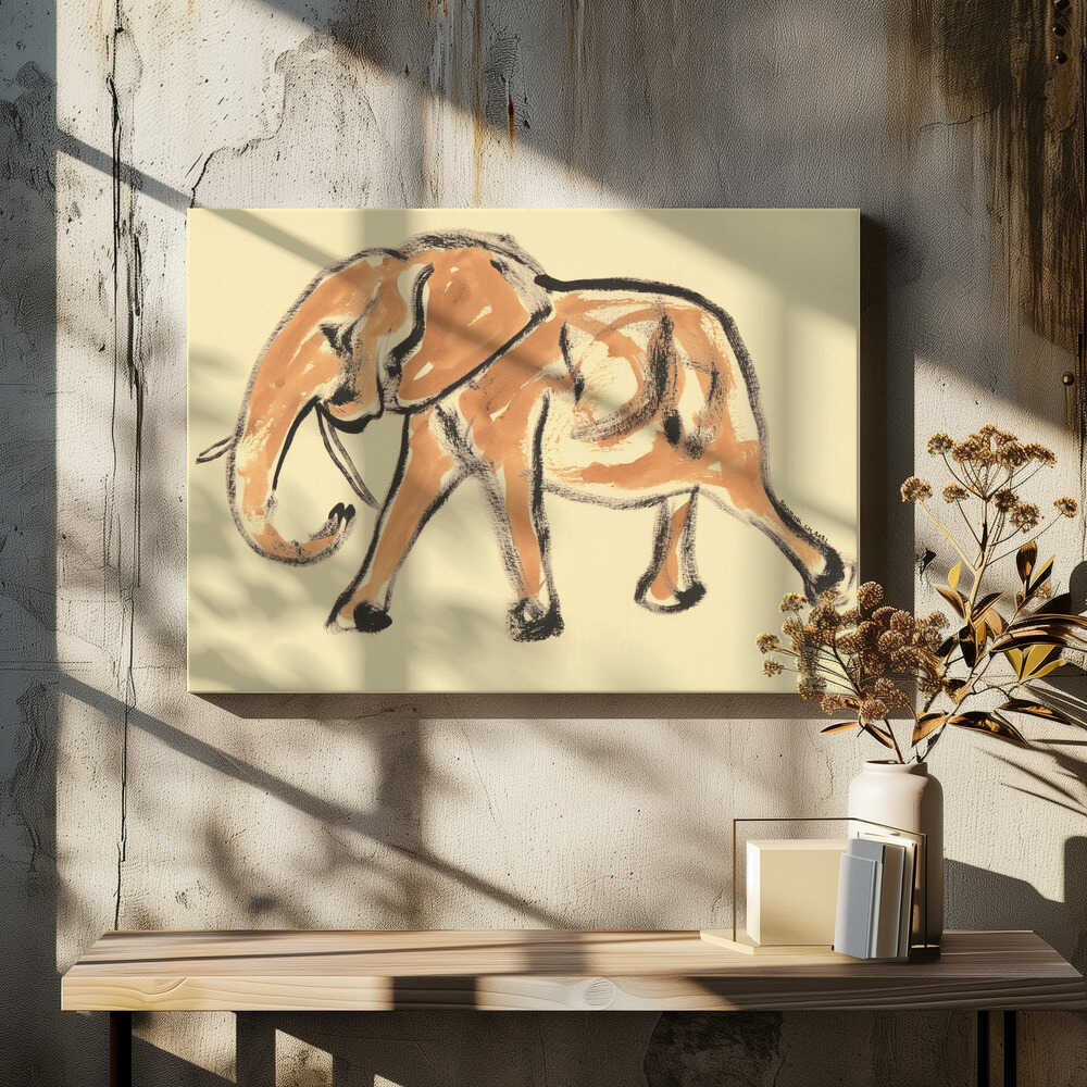 Gentle Elephant Stroll