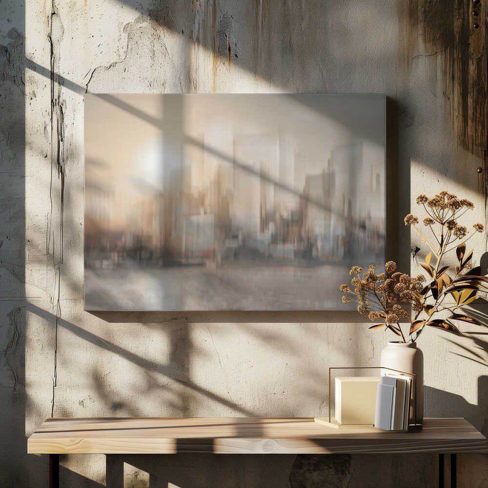 Dreamy Sunset Cityscape