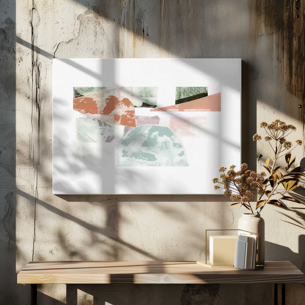 Abstract Collage With Geometric Shapes