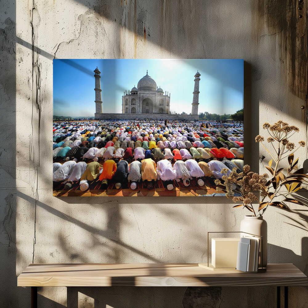 Eid Prayer at Tajmahal