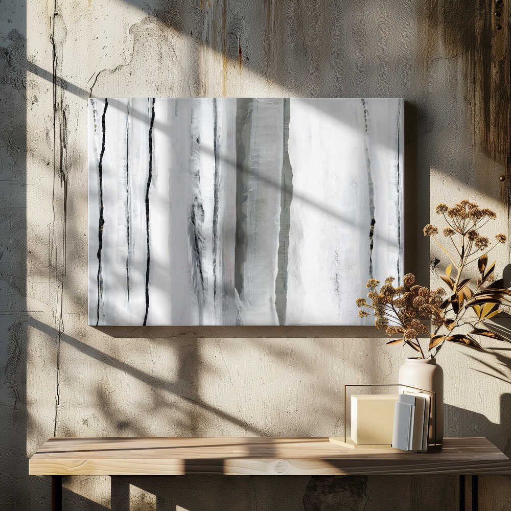 Vertical Lines And Silver Veils