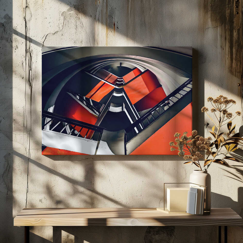 Bevin Court Finsbury, staircase - London UK