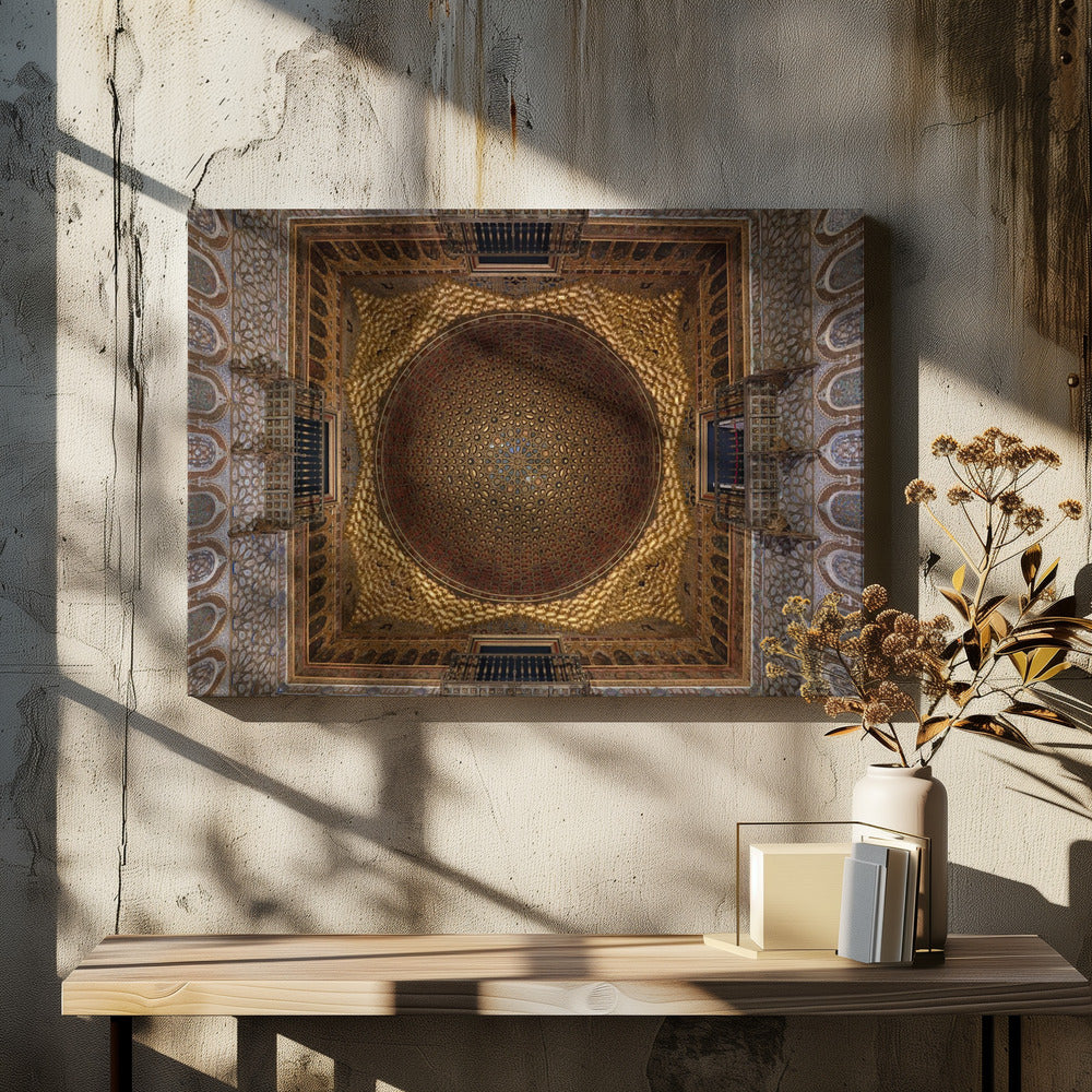 Looking up at the Royal Alcazar of Seville 2