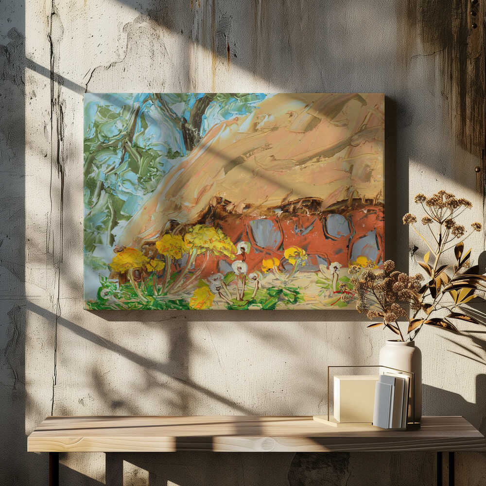 Dandelion Oil On Canvas