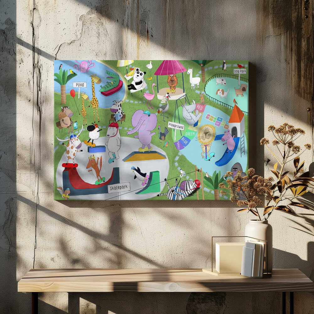 Vibrant Park Setting