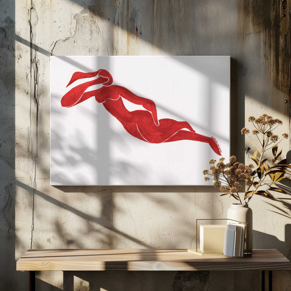 Red Elegance in Motion