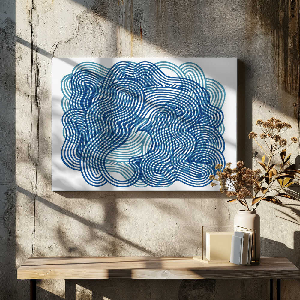 Tangled Ocean Current Abstract Art Print