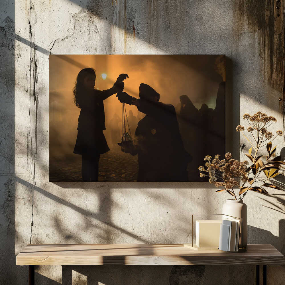 Preparation for procession