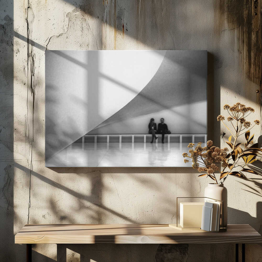 Meeting in the foyer.