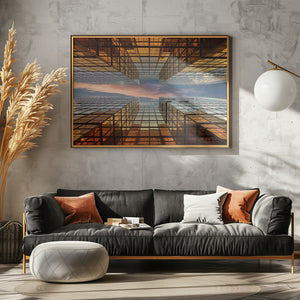 Art Prints of Golden Mirrors