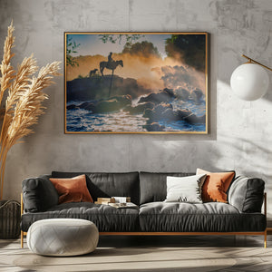 Art Prints of The buffalo shepherd