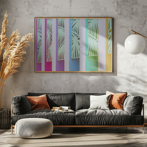 Art Prints of Rainbow Color Wall at The Saguaro