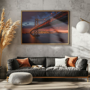 Art Prints of Fire over San Francisco