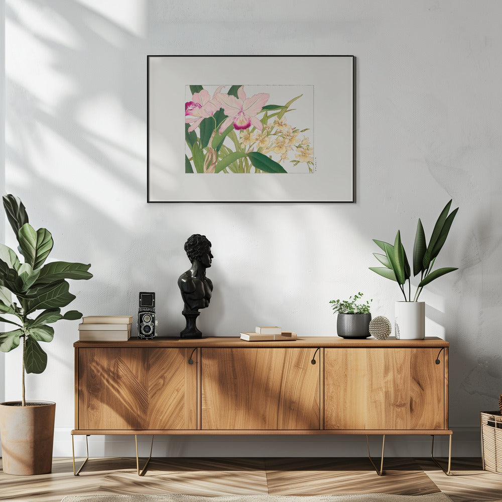 Oncidium Woodblock Painting