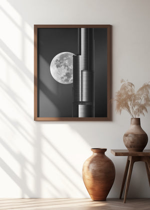 Art Prints of Super moon Burjkhalifa