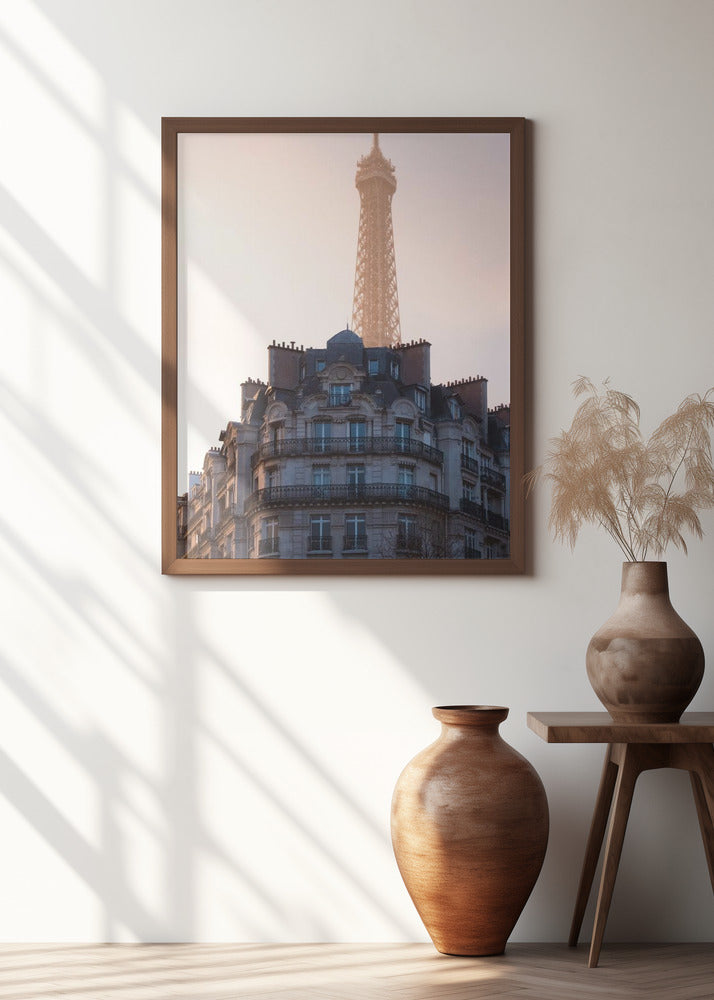 Art Prints of The peeking Eiffel