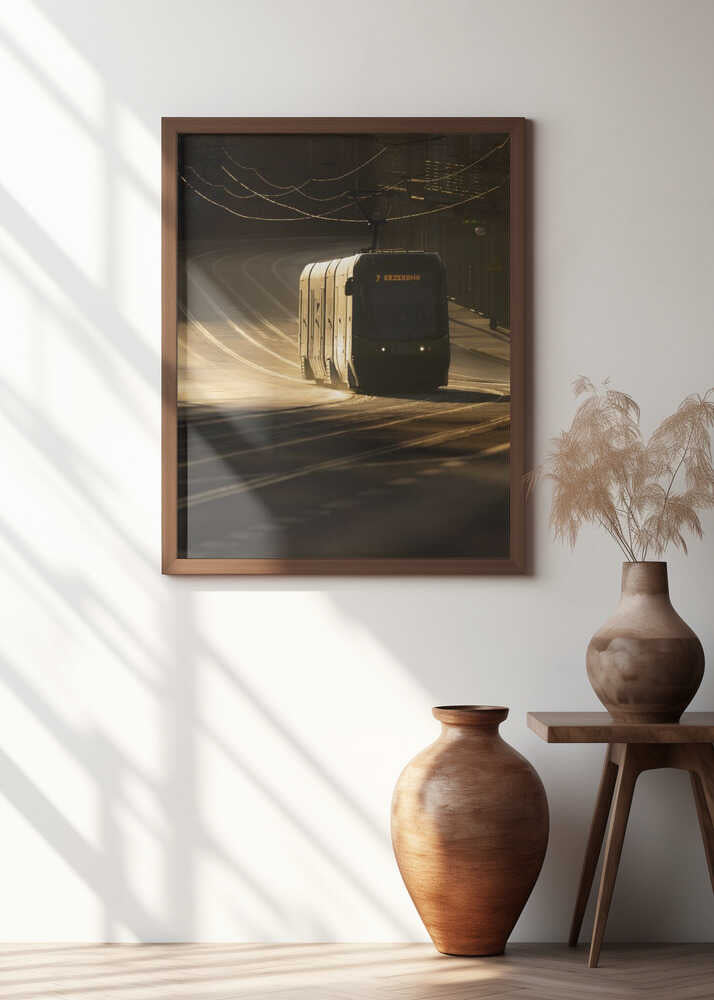 Golden urban morning