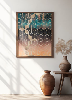 Art Prints of Ombre Dream Cubes