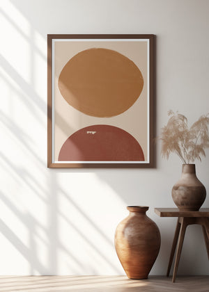 Art Prints of Burn Orange Composition
